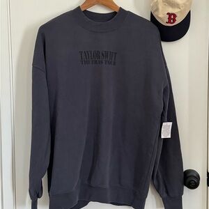Taylor Swift The Eras Tour Blue Crewneck Size Small | 1st Edition Back Print